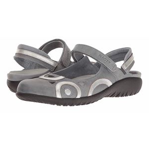 EUC / Naot Rongo Sandals in Slate & Silver